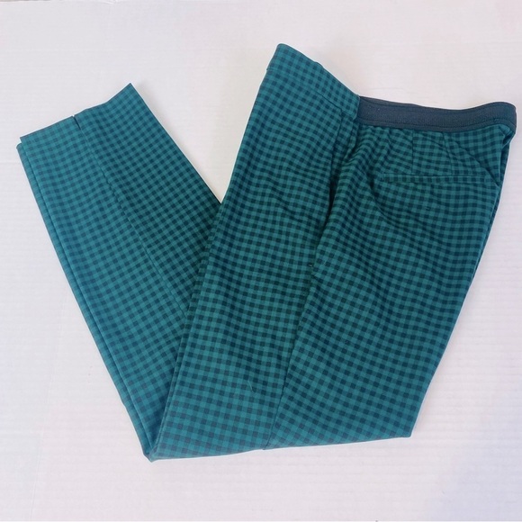 Zara Kelly Green/Black Checkered Pants Size M - Picture 2 of 9